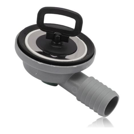 Bunthaus Tuyau D'Évacuation D'Évier En Acier Inoxydable De 55 Mm De Diamètre Pour Camping-car Et Caravane, Avec Sortie De Tuyau De 20 À 25 Mm Et Coude À 90°.