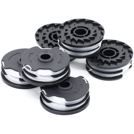 Bunthaus Lot De 6 Bobines De Fil De Rechange Pour Coupe-bordure Lidl Parkside Prta 20-li A1, B2, C3, Prt 550 A1, A3, Prt 300 A1