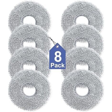 Bunthaus Lot De 8 Lingettes Pour Dreame L10s/l10/l20/x40/l40/x50/l50 Pro Ultra, Xiaomi X20 Pro/max, Ecovacs Deebot T30 Pro Omni, T30s Pro A