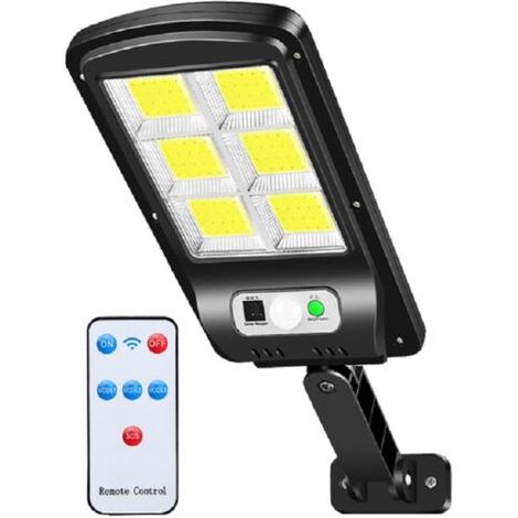 Bunthaus Lampadaires Solaires À Led D'Extérieur Avec Détecteur De Mouvement Étanches Pour Jardin, Patio, Chemin, Cour