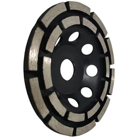 Bunthaus Disque Diamant Meuler Et Poncer, Meule Abrasive Diamante 125mm X 22,23mm Double Range, Pour Poncer Chape, Dalle Bton, Carrelage Et Colle Carrelage.