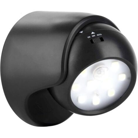 Bunthaus Spot Led Extérieur, Spot Exterieur Avec Detecteur De Mouvement, Projecteur Led Extérieur Sans Fil, 1000 Lumen, Sphère Amovible, Rotation Et Inclinaison À 360 Degrés, Batterie À Pile-aimoonsa
