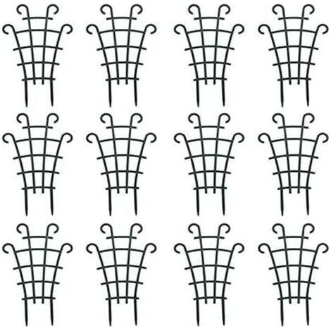 Bunthaus Lot De 8 Mini Treillis D'Escalade Pour Plantes De Jardin, Supports De Plantes En Pot Superposés Pour Plantes De Vigne, Fleurs, Légumes