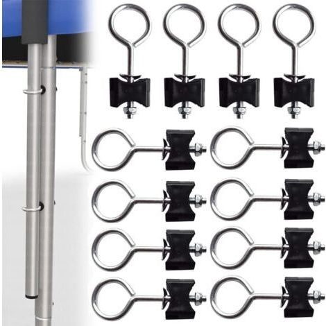 Bunthaus Lot De 12 Vis De Rechange Pour Trampoline, Entretoises De Trampoline, Kit D'Accessoires De Trampoline, Fixation Pour Grand Trampoline Et Petit