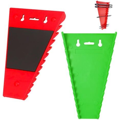 Bunthaus Lot De 2 Supports De Fixation Magnétiques Pour Clés Réglables, Supports Muraux Pour Outils, Supports De Fixation Magnétiques Pour Atelier.