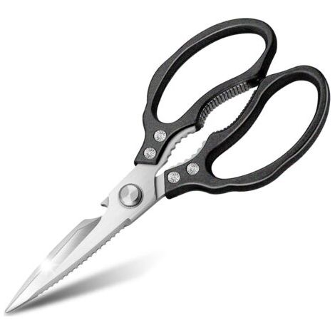 Bunthaus Kitchen Scissors, Multi-functional Stainless Steel Heavy Duty Sharp Scissors For Chicken, Poultry, Fish, Meat, Vegetable, Herbs