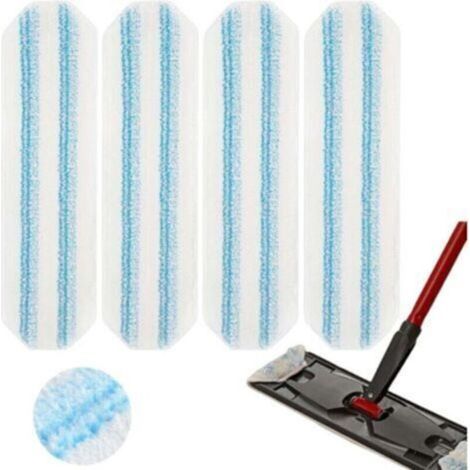 Lot De 4 Serpillères De Rechange Pour Vileda O-cedar H2pro - Microfibre - Élimination De La Saleté Tenace - Lavables Et Réutilisables