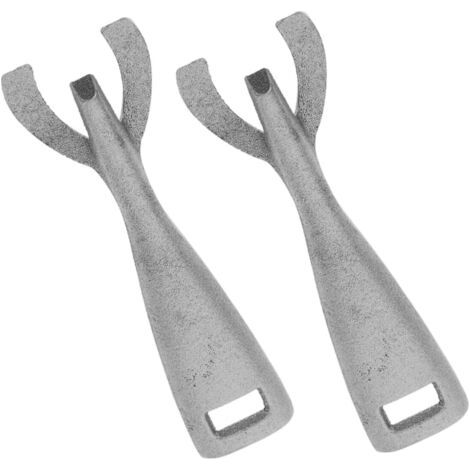 Bunthaus Lot De 2 Pinces Pour Poêle À Griller En Fonte, Pinces Anti-brûlure Multifonctions, Accessoires Barbecue Pour Cuisson Steak Et Plancha, Outil La Cuisine Robuste Et Sécurisé