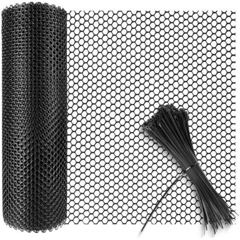 Bunthaus Grillage De Jardin En Plastique Noir 40 Cm X 3 M