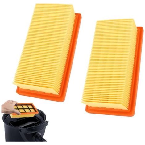 Bunthaus 2 X Filtre Remplacement Pour Aspirateur Kärcher Les Aspirateurs Ad 2 Battery, Ad 3000, Ad 3 Premium Et Ad Premium,6415 9530 Aspirateur Filtre Plissé Plat Accessoire