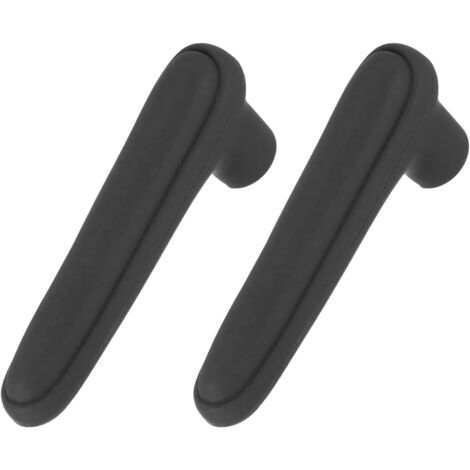 Bunthaus 2 Caches De Poignée De Porte, Protège Poignée En Silicone Anti Choc Souple Pour Portes De Chambres Salles De Bain Bureaux, Noir