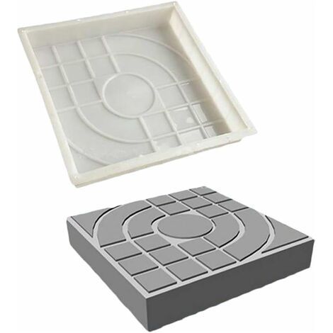Bunthaus Moule À Pavés Pour Brique, Béton, Pierre, Carré, Pour Dalles, Jardin, Pelouse, Pavés, Allées, Chemins De Route, 25 X 25cm