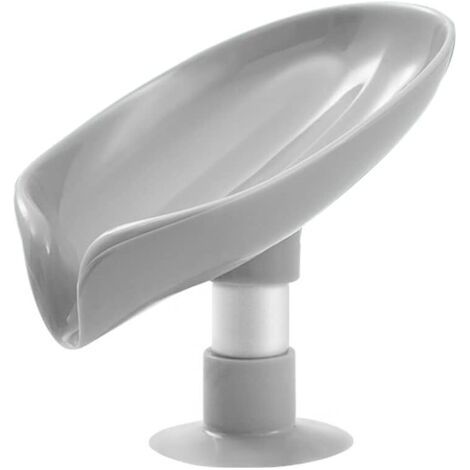 Bunthaus 1 Pièce Porte-savon En Forme De Feuille Porte-savon Auto-drainant Porte-savon Plateau De Vidange Boîte À Savon Avec Ventouse Pour Douche Salle De Bain Baignoire Éponge Laveur Salle De Gym Dou
