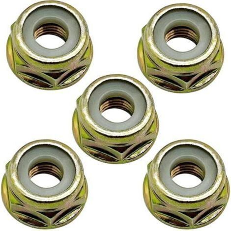 Lot De 10 Écrous Filetés Inversés Universels M10 X 1,25 De Remplacement Pour Débroussailleuses Et Coupe-bordures, Compatibles Avec Les Têtes D'Engrenage Et Accessoires.
