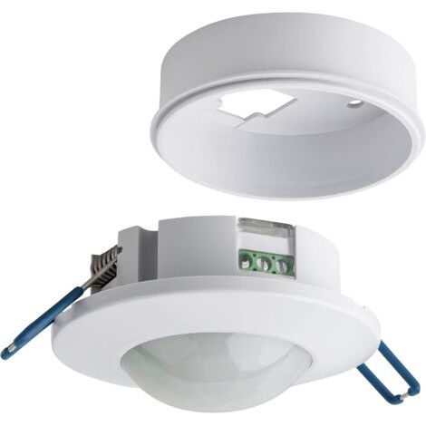 Bunthaus Détecteur De Mouvement Intérieur, Montage Encastré Et En Saillie Au Plafond, Programmable, Capteur Infrarouge, 6m / 360°, Led Adapté, Max. 1200w/ 500w（2 Pcs）