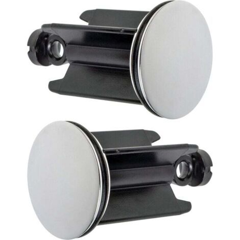 Bunthaus Bouchon De Lavabo De Salle De Bain Universel Ø 40 Mm, Lot De 2, Bouchon D’évacuation Chromé, Constitué De Laiton, Avec Joint En Caoutchouc, Bouchon Réglable En Hauteur, Bonde De Baignoire Ant