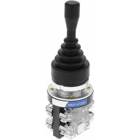 Bunthaus Interrupteur À Joystick Momentané 4 Positions 4no – Tension 220v/380v – Courant 5a/10a – Résistant À L'Eau Et À L'Huile - Hkai-41z04
