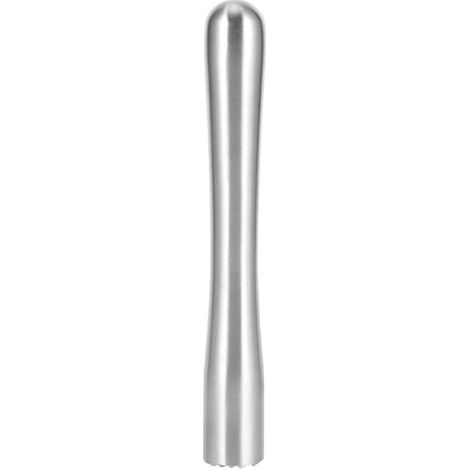 Bunthaus Barre De Broyage De Glace Durable En Acier Inoxydable Avec Tête Concave-convexe Pour Mélanger Les Cocktails, Accessoires De Barre D'Outils (22,5 Cm)