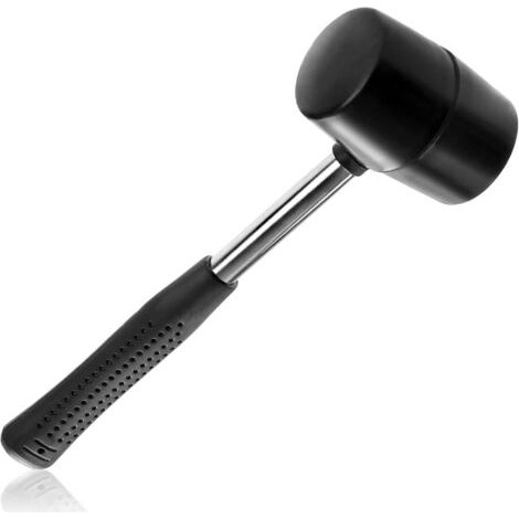 Bunthaus Maillet En Caoutchouc Comme Accessoire De Camping, De Tente Et D'Extérieur - Marteau De Camping Avec Poignée Stable Et Antidérapante - Marteau Doux Également (555g)