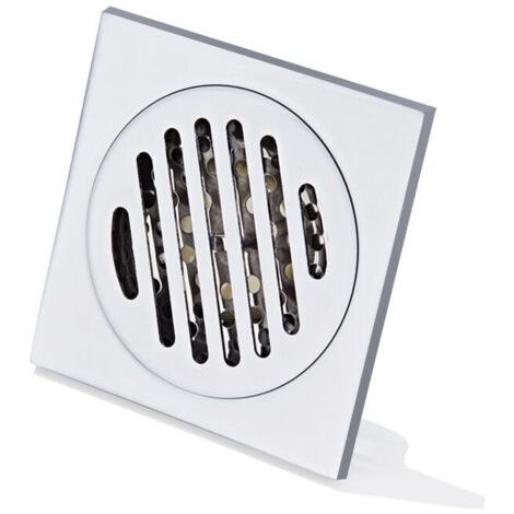 Bunthaus Ensoleille – Grille Douche Anti Cheveux Siphon De Sol Carré 100mm – Acier Inoxydable Épais – Drain Central Haut Débit – Anti-odeur Pour Salle De Bain