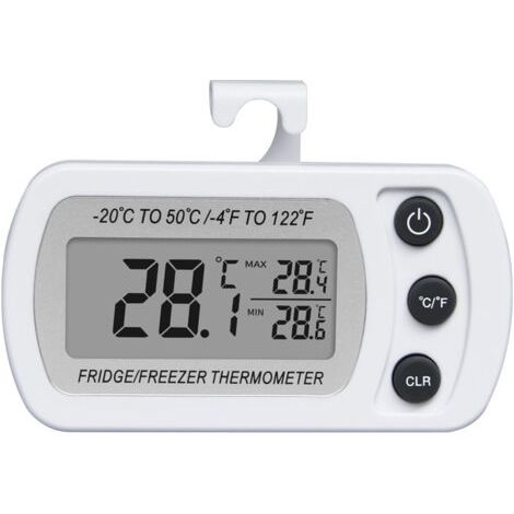 Réfrigérateur Thermomètre Lcd Affichage Numérique Étanche Thermomètre De Congélation Avec Crochet Magnétique