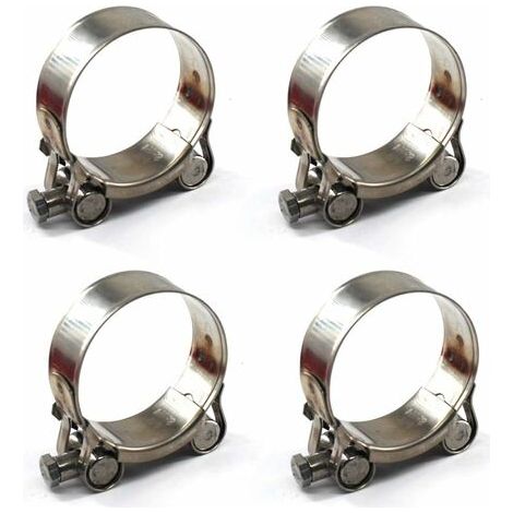 Bunthaus 4 Pièces 52-55mm Colliers De Serrage À Boulon En T Acier Inoxydable 304 Collier De Serrage
