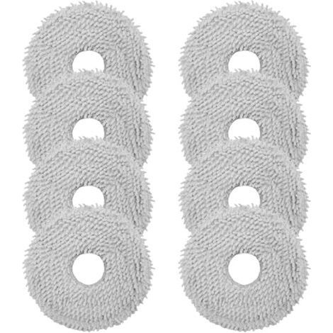 Bunthaus Lingettes Pour Dreame L10s Pro Gen 2/l10s Ultra/x40 Ultra Complete/l10 Prime/l20 Ultra/l10s Pro Ultra/l10s Plus/l10s Pro Pour Xiaomi X20+/x20 Max/x20 Pro Aspirateur Robot, Tampons En Microfib