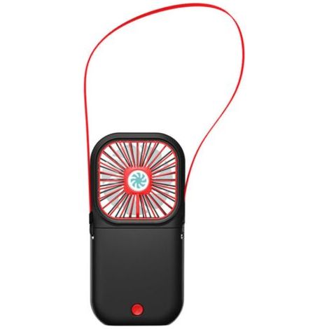 Bunthaus Ventilateur Usb, Ventilateur De Cou Suspendu Pliant, Noir
