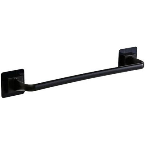 Bunthaus Porte-serviettes En Plastique Simple, Porte-serviettes À Poinçon Gratuit, Support De Rangement, Porte-serviettes（section Longue - Noir）