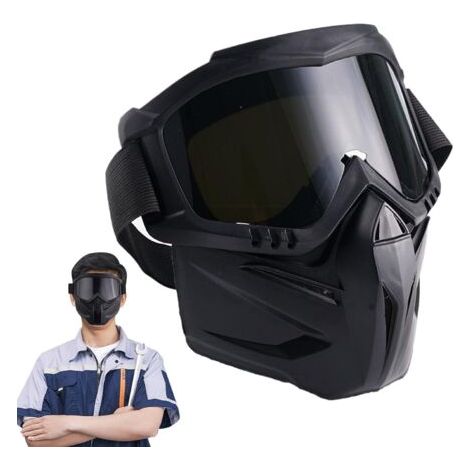 Bunthaus Générique Cagoules De Soudage,masque De Soudeur Anti Éblouissement Protection Des Yeux, Équipement De Sécurité, Résistant Flammes Et Chaleur Avec Lunettes Auto Obscurcissantes Pour Découpe