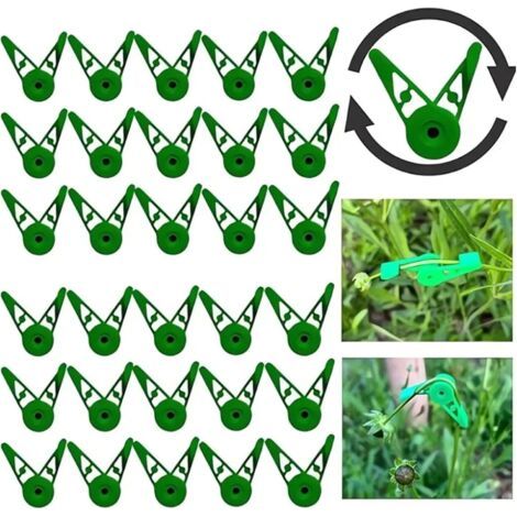 Bunthaus Pack De 70 Clips De Flexion Pour Plantes Réglables À 360°, Cintreuse De Plantes, Clips D'Entraînement De Tige De Plante, Pour Faible Charge, Formation Des Plantes, Support De Jardin