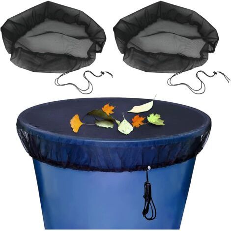 Filet Pour Citerne De Pluie 2 Pcs Filet De Protection Pour Tonneau De Pluie 95cm Pour Anti Poussière, Anti Caduques, Anti Moustique