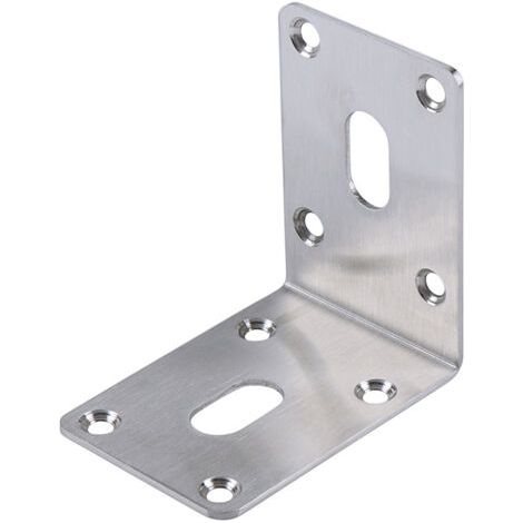 Bunthaus Jeu De 4 Cornières En Acier Inoxydable 304 70 X 70 X 50 Mm Cornières Robustes Cornières En Bois Pour Abris De Jardin, Plates Bandes Surélevées, Établis Et Autres