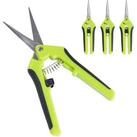 Bunthaus 3 Sécateurs De Jardinage Pour Bonsaïde De Haute Précision Ciseaux De Jardinage À La Main Avec Lames En Acier Inoxydable Pour Fleurs Et Plantes