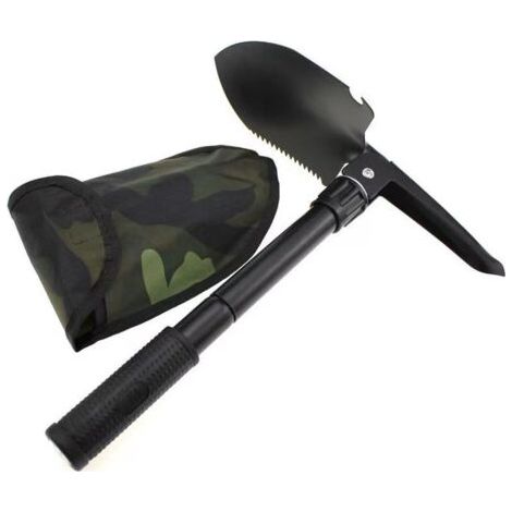 Bunthaus Pelle Pliante Militaire, Camping Multifonction Mini Pelle Avec Étui Pour Camping Randonnée Survie Outil Jardin Pelle,une Pliante Survie Outil