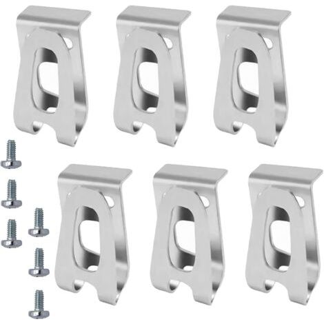 Lot De 6 Crochets De Ceinture Pour Perceuse Électrique, Clips De Ceinture En Acier Inoxydable Avec Vis, Supports Robustes Pour Perceuse À Percussion Makita