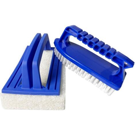 Bunthaus 2 Brosses De Piscine En Plastique Avec Poignées, Outil De Nettoyage De Piscine Portatif Pour Nettoyer La Baignoire Spa De Piscine