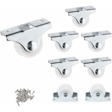 Bunthaus 8 Pièces Petite Roulettes Pour Meubles Roulettes Directionnelles Mini Roulettes Pour Meubles Pour Meubles Roulettes Latérales Avec Vis