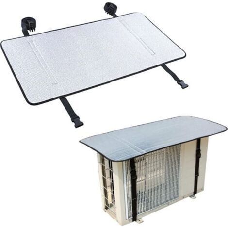 Couvercle De Climatiseur Extérieur En Aluminium Protecteur Ac Pour Unité Extérieure Couvercle D'Unité De Pompe À Chaleur Pour 80x40cm Couvercle Anti Poussière De Climatiseur Couvercle De Clim