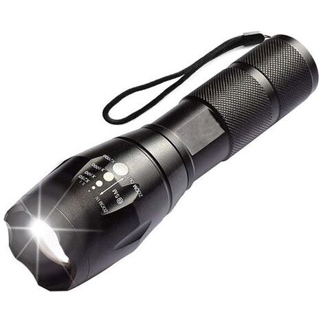 Lot De Lampes De Poche Led Haute Puissance Avec Piles Rechargeables 18650, Lampe De Poche Tactique Avec Chargeur Usb
