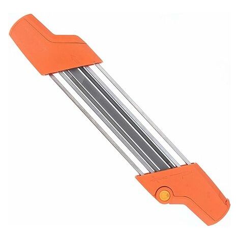 Bunthaus Affûteuse De Chaîne De Tronçonneuse 2 En 1 Easy File 3/8 "/ 4.0mm, Ensemble D'Affûtage De Dents Rapide De Pas De Scie À Chaîne Avec Poignées, Convient À Toutes Les Marques Chiansaw 3/8"" Pit