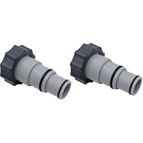 2 Pièces Adaptateur Piscine, Remplacement Adaptateur De Tuyau Série Intex A Avec Filetage, Tuyau De Diamètre 1,5" Et 1,25"", Adaptateur De Pompe Pour Kits De Piscine