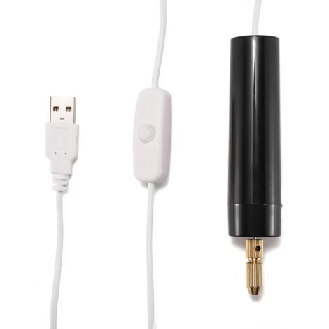 Bunthaus Mini Perceuses Électriques Portablesc,mini Perceuse À Main Artisanale Rechargeable 5v Avec Forets Et Clé,0,7 À 1,2 Mm Perceuse Électrique Usb Pour La Fabrication De Bijoux
