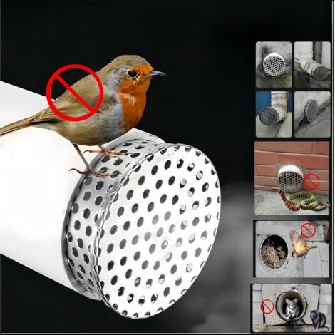 Bunthaus Protections De Gouttière Filtre En Acier Inoxydable De 11 Cm Protections De Gouttière Pour Éviter Le Blocage Des Feuilles Empêche Les Serpents, Les Souris Et Les Oiseaux D'Entrer Dans La M