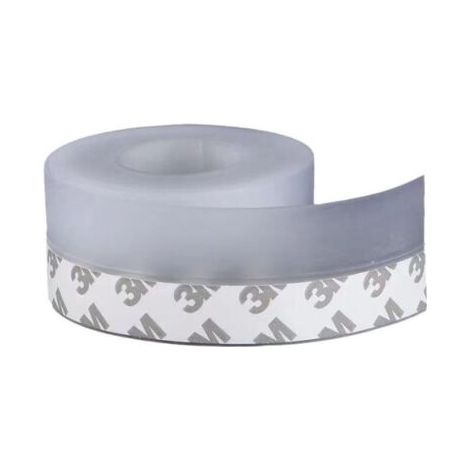 Bunthaus Bande D'Etanchéité En Silicone, 10m Transparent Bande D'Étanchéité Auto Adhésive Bas Strip Bise Joint De Fond De Porte Imperméable Coupe Vent Anti Poussière