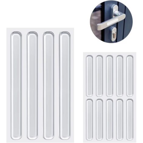 Bunthaus Lot De 14 Patins De Protection Transparents En Silicone Pour Meubles, Anti Bruit, Pour Portes D'Armoires, Cuisine, Salle De Bain Et Bureau