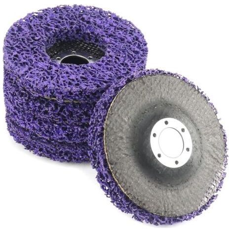 Bunthaus Lot De 5 Csd Disques De Nettoyage, 115 Mm, Pour Surfaces En Métal, Plastique, Ciment, Bois Et Pierre, Violet