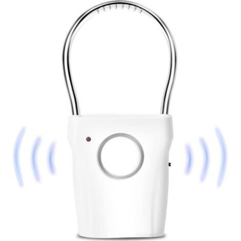 Blanc,120db Alarme De Porte Et Fenêtre, Alarme Antivol Sans Fil Antiintrusion Pour Poignée De Porte, Fenêtre, Sécurité Maison Contre Cambriolage
