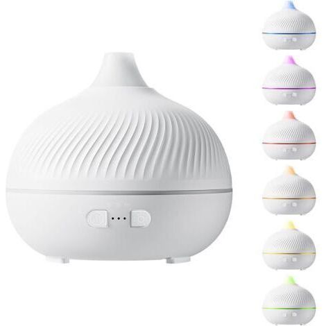 Bunthaus Diffuseur D'Huiles Essentielles Électrique Lumière D'Ambiance 7 Couleurs Avec Prise Usb,diffuseur D'Huiles Essentielles Électrique Humidificateur Pour Cheminée Salle De Bain Salon Centre