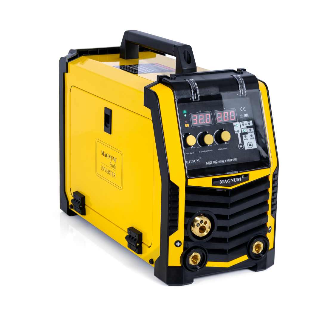 Halbautomatisches Inverter-schweißgerät Mig-202 Easy Synergia 230v 200a/60% Gp50 Mb15/3 Mmar D100/d200
